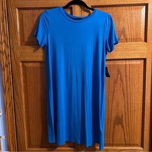 NWT Express Classic Blue T Shirt Dress